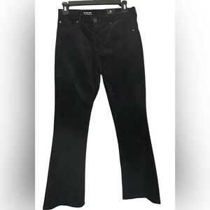 AG Adriano Goldschmied black Jodi high rise velvet boot cut pants  size 26
